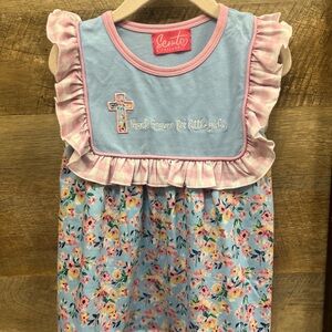 Scout & Holland Dress Thank Heaven for little girls 12-18months